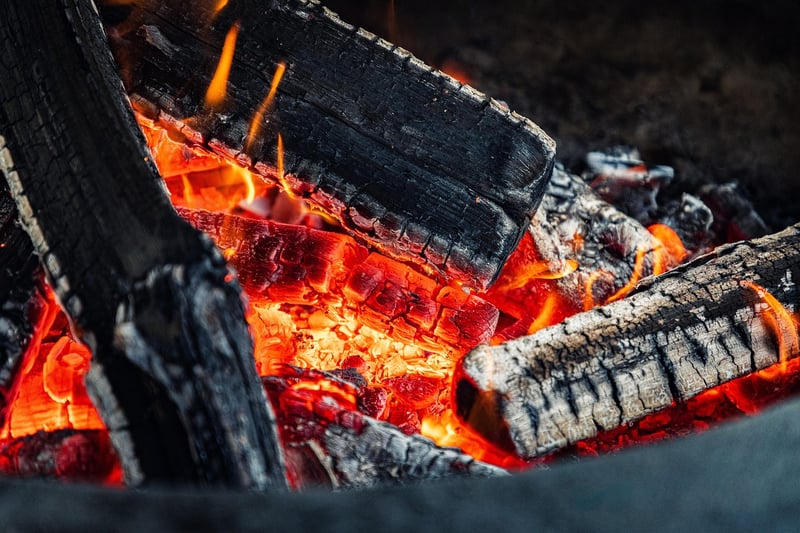 Campfire under the stars